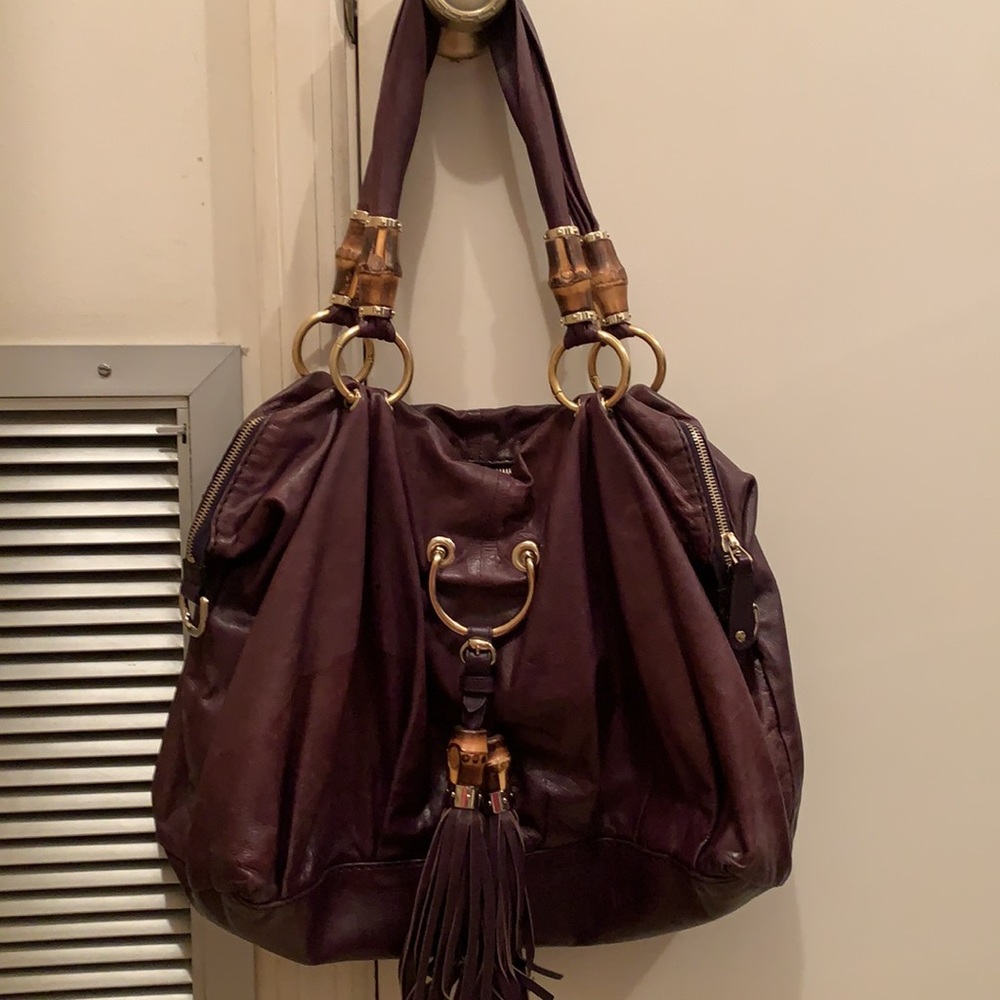 Gucci Eggplant Purse